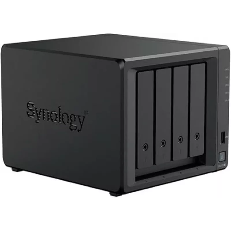 NAS saugojimo serveris SYNOLOGY DS425+ — 4 lizdų, Intel Celeron J4125 2,0–2,7 GHz, 2 GB DDR4, 0 TB, 2,5GbE, 2 M.2 lizdai