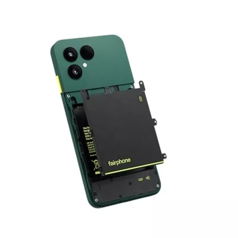 „Fairphone The“ (6 karta) 16 cm (6,31 inch) dviejų SIM kortelių „Android 15“ 5G USB Type-C 8 GB 256 GB 4415 mAh žalia