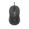 Logitech Signature Wired M520 for Business Optical Wired pelė USB-C Plug-and-Play Windows/Mac/Chrome/PC/laptops - Graphite