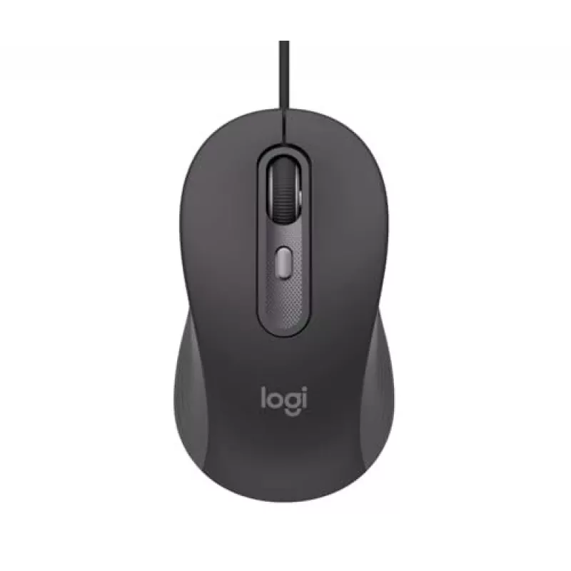 Logitech Signature Wired M520 for Business Optical Wired pelė USB-C Plug-and-Play Windows/Mac/Chrome/PC/laptops - Graphite