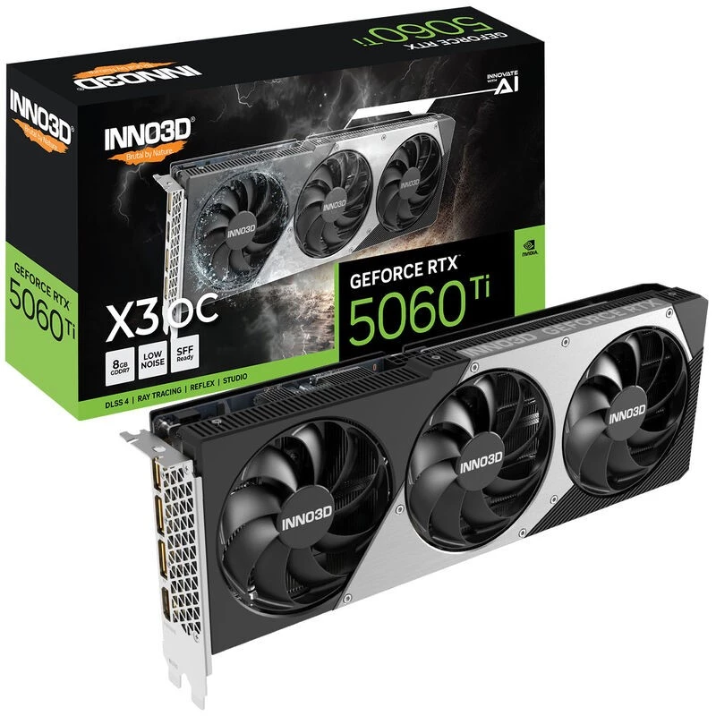 INNO3D GeForce RTX 5060 Ti X3 OC 8GB GDDR7 vaizdo plokštė