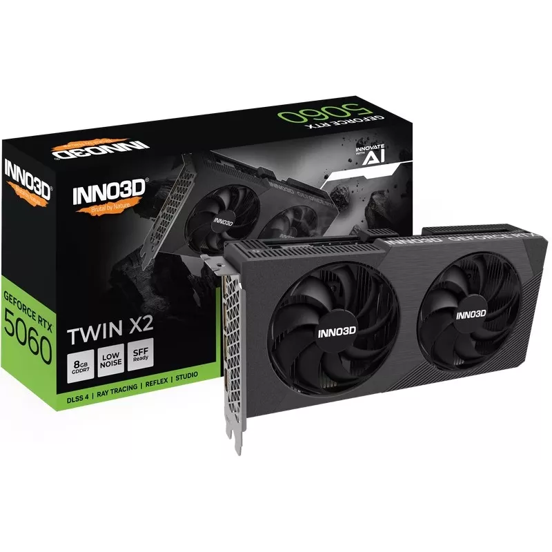 INNO3D GeForce RTX 5060 Twin X2 8GB GDDR7 grafikos plokštė
