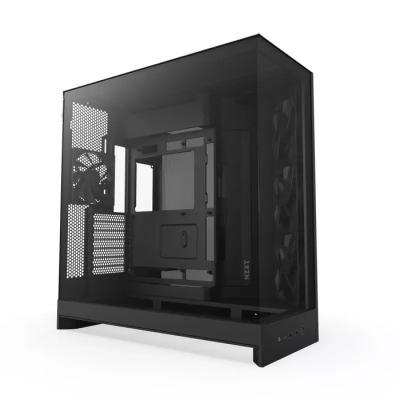 NZXT H9 Air Flow (2025) Didelis dviejų kamerų vidutinis bokštinis korpusas - juodas