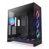 NZXT kompiuterio korpusas H9 Flow RGB+ Midi tower juodas