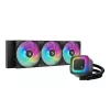 Vieningas skystinis aušintuvas DeepCool LE360 V2 su 3x 120 mm ventiliatoriais, hidrodinaminiu guoliu, juodas, palaiko LGA1150/1151/1155/1200/1700/AM4/AM5