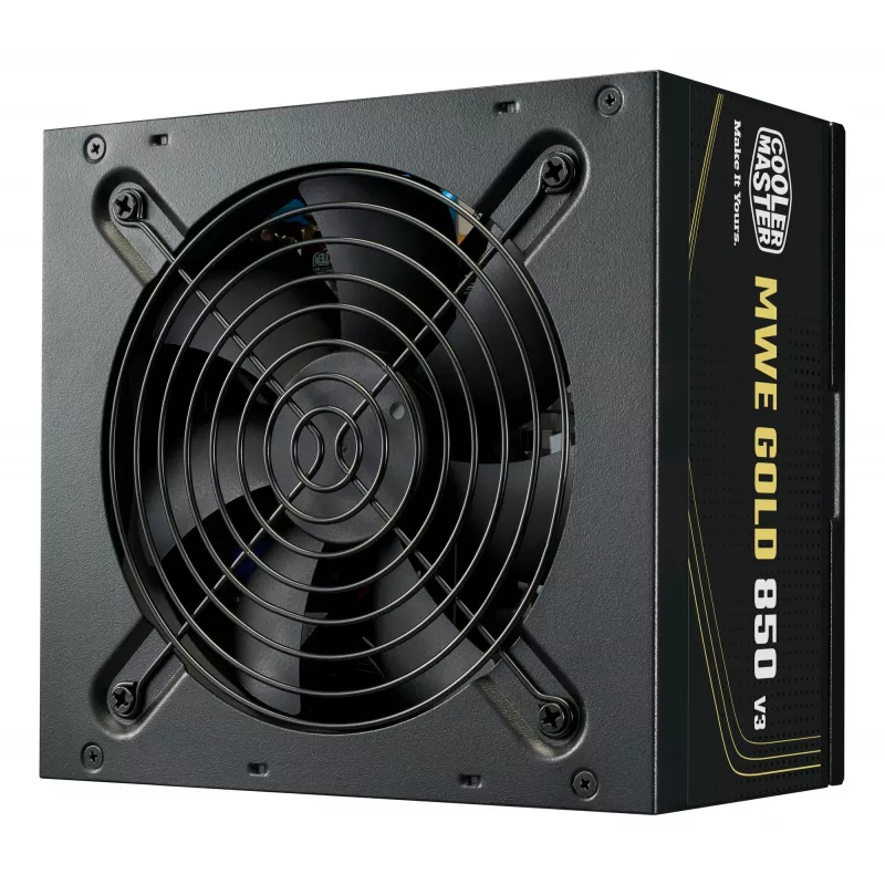 Cooler Master maitinimo blokas MWE Gold 850 V3 850W 80+Gold ne modularus ATX 3.1 ventiliatorius 120mm garantija 5 m.