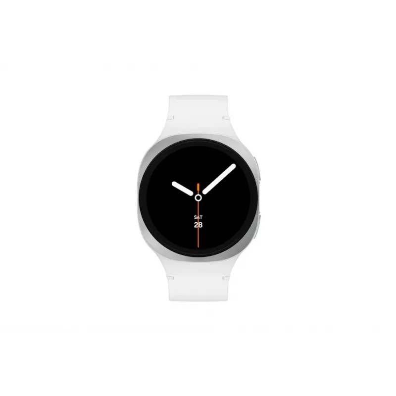 Samsung Galaxy Watch 8 3,3 cm (1,3 colio) AMOLED 40 mm Skaitmeninis 438 x 438 pikselių Liečiamas ekranas 4G Sidabrinis Wi-Fi GPS (palydovas)