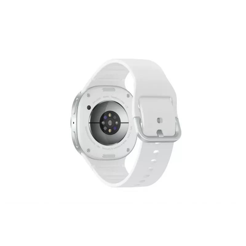 Samsung Galaxy Watch 8 3,3 cm (1,3 colio) AMOLED 40 mm Skaitmeninis 438 x 438 pikselių Liečiamas ekranas 4G Sidabrinis Wi-Fi GPS (palydovas)
