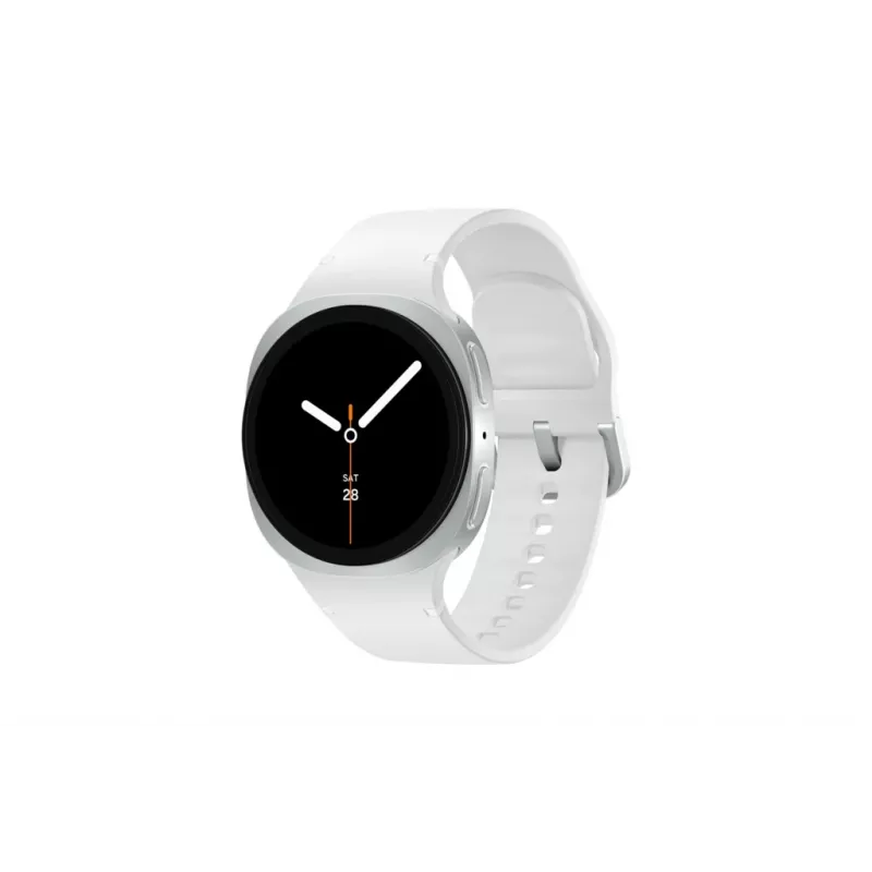 Samsung Galaxy Watch 8 3,3 cm (1,3 colio) AMOLED 40 mm Skaitmeninis 438 x 438 pikselių Liečiamas ekranas 4G Sidabrinis Wi-Fi GPS (palydovas)
