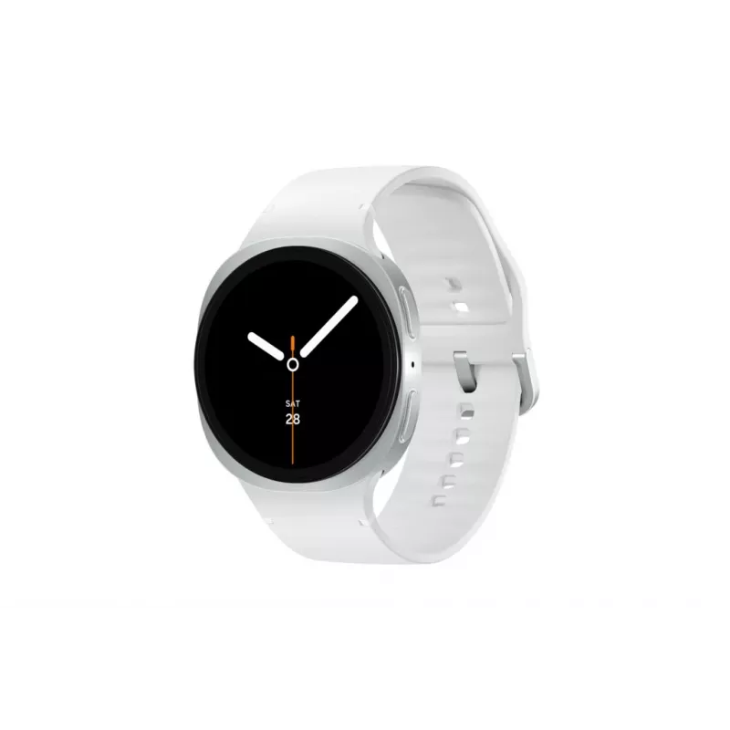 Išmanusis laikrodis Samsung Galaxy Watch 8 44 mm sidabrinis, 1,5 colio AMOLED 480x480, 5 ATM, GPS, 32 GB, 435 mAh