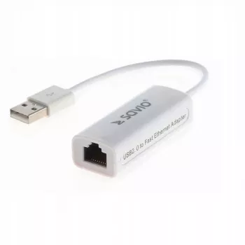 Savio CL-24 - tinklo adapteris - USB 2.0 - 10/100 Ethernet X 1