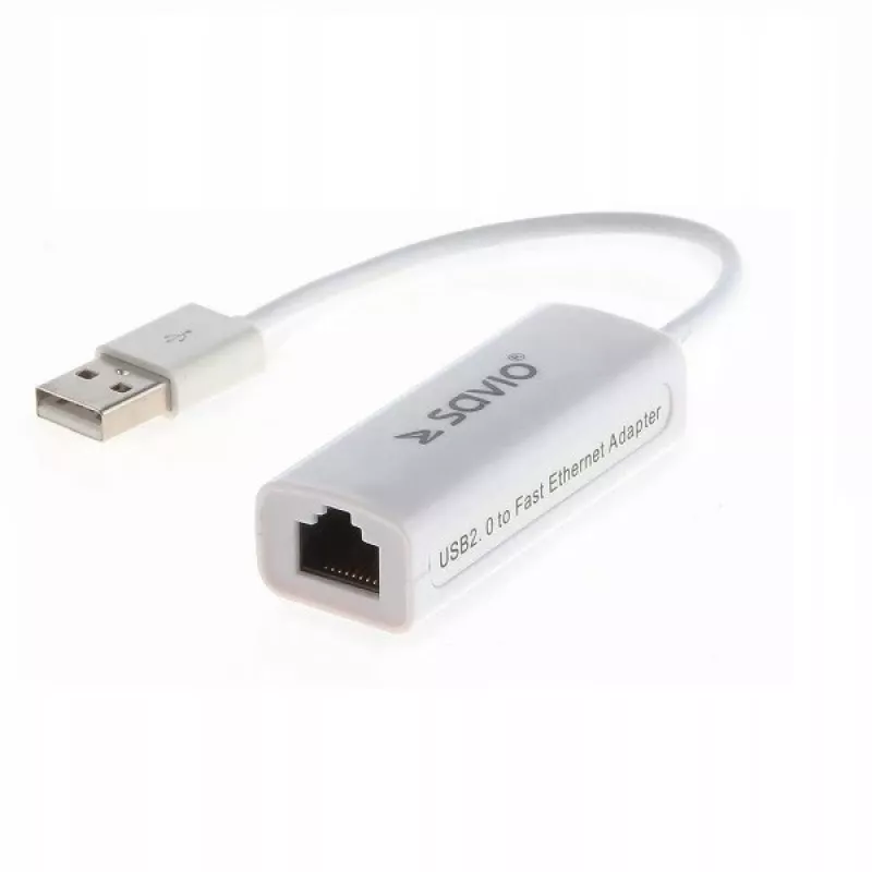 Savio CL-24 - tinklo adapteris - USB 2.0 - 10/100 Ethernet X 1