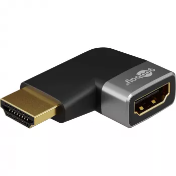 Pro Plus - HDMI - Kampinis adapteris 90° vertikalus - Juodas