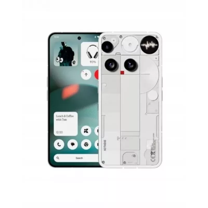 Nothing Phone (3) Balta - 5G Smartphone - Dual-SIM - RAM 12 GB / Internal Memory 256 GB - OLED-Display - 6.67 (A10000023)