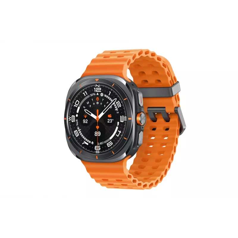 Samsung Galaxy Watch Ultra 3,81 cm (1,5 colio) AMOLED 47 mm Skaitmeninis 480 x 480 pikselių Liečiamas ekranas 4G Pilka, Titanas Wi-Fi GPS (palydovas)