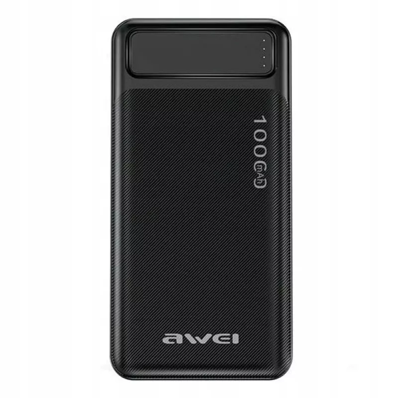 Nešiojama išorinė baterija P5K 10000 mAh su 2xUSB 2.1A – juoda