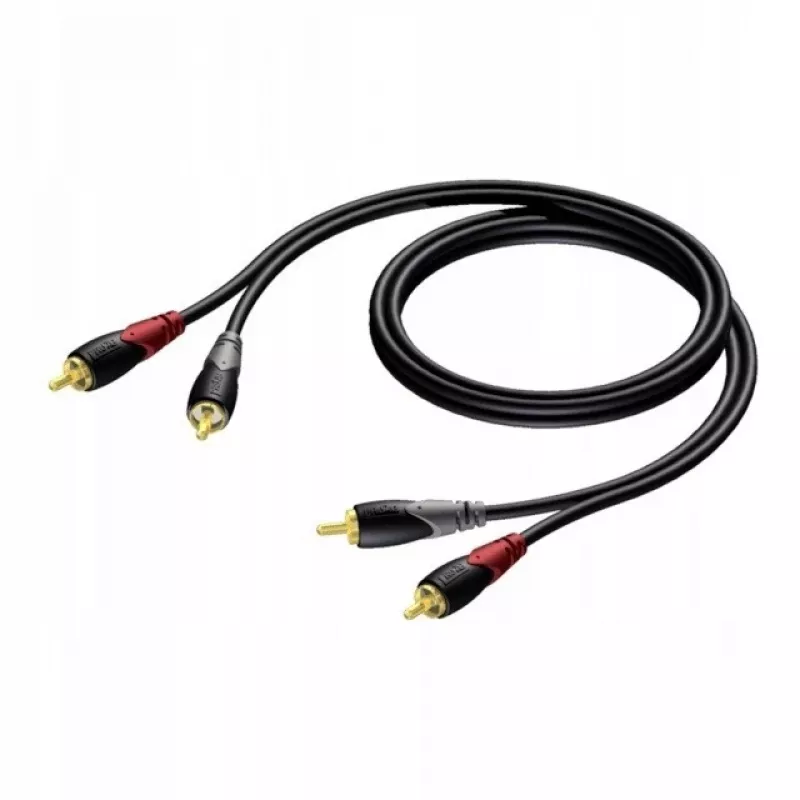 RCA/Cinch garso kabelis Procab KPCL078 2x vyriškas, 0.5 m