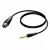 Procab XLR kištukas į 6,3 mm (1/4 colio) lizdo kištuką stereo laidas 1,5 m