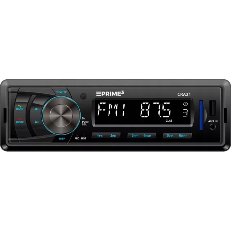 Automobilinis FM radijo imtuvas PRIME3 CRA21 BT su Bluetooth, FM imtuvu ir Bluetooth ryšiu