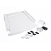 Sudedamasis rinkinio jungtis WHIRLPOOL C00855467, skirtas 60 x 60 cm skalbimo mašinai ir džiovyklei, ištraukiama lentyna, diržas ir neslystančios pagalvėlės