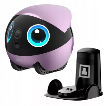 EnaBot Ebo Air 2 Plus namų mobilus stebėjimo robotas su AI kamera, violetinis