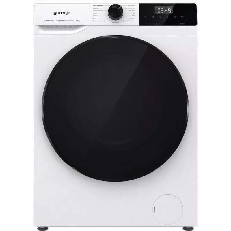Skalbimo mašina Gorenje WNHAI84APS/PL, 1400 aps./min., 8 kg, energijos klasė A, plotis 60 cm, balta