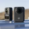 Veiksmo kamera DJI Osmo 360 Standard Combo — 8K itin didelės raiškos, 120 MP CMOS, 240 kadrų per sekundę, elektroninis stabilizavimas, 2 colių ekranas, MicroSD, 183 g, juoda