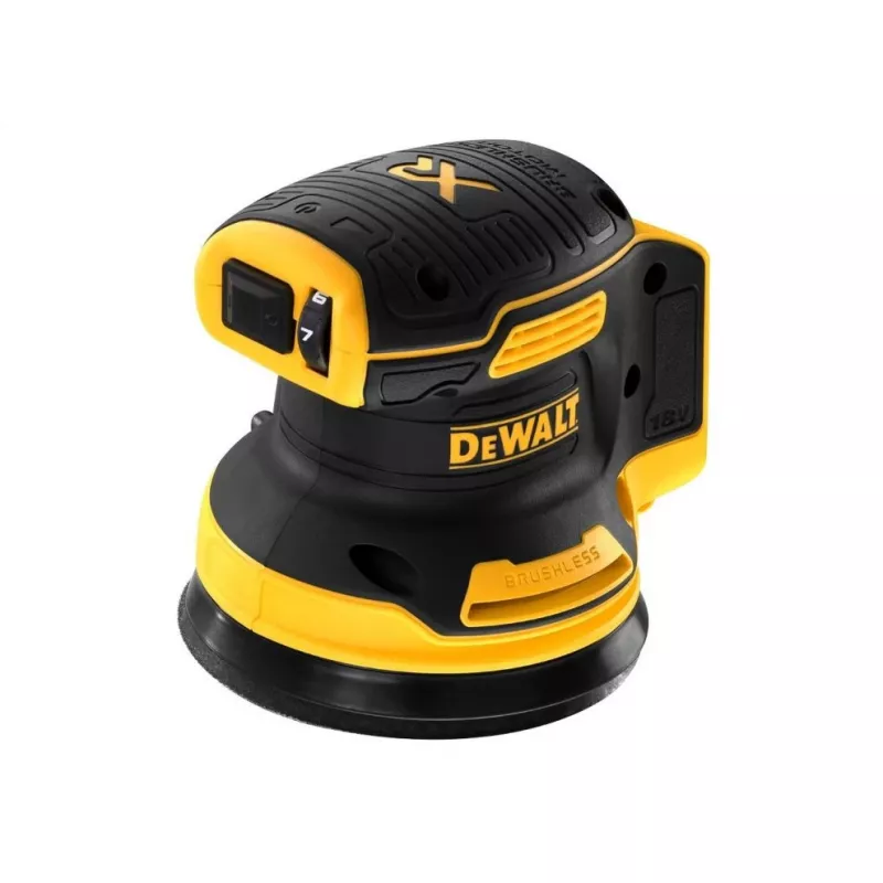 Disko šlifuoklis DeWalt DCW210N bešepečiu varikliu 18 V, 125 mm plokštelė, 8 000–12 000 OPM, 930 g