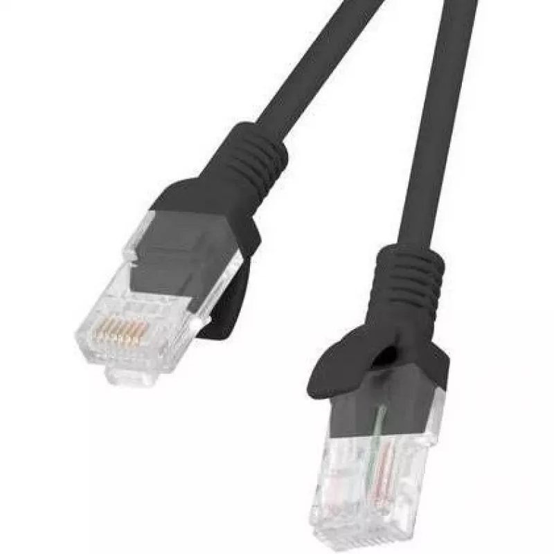 komutacinis kabelis LANBERG PCU5-20CC-0150-BK RJ45 Cat.5e 1,5 m juodas 10 vnt. pakuotėje