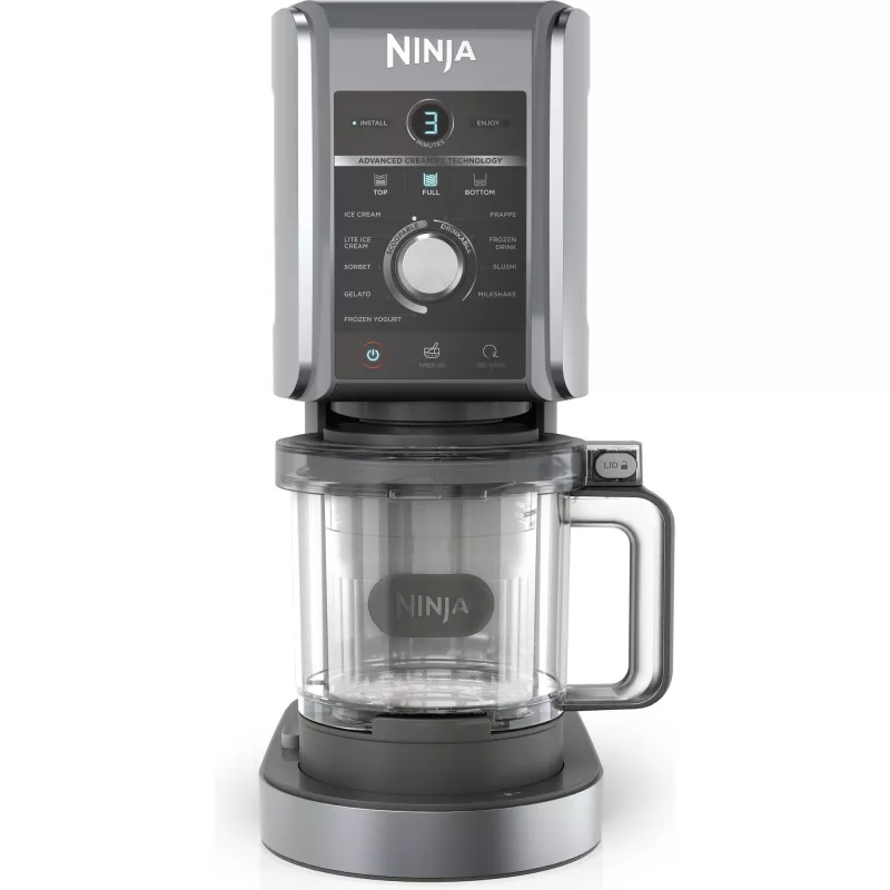 Ninja Creami Deluxe NC502CH, Ice Cream and Ice Maker, Juoda