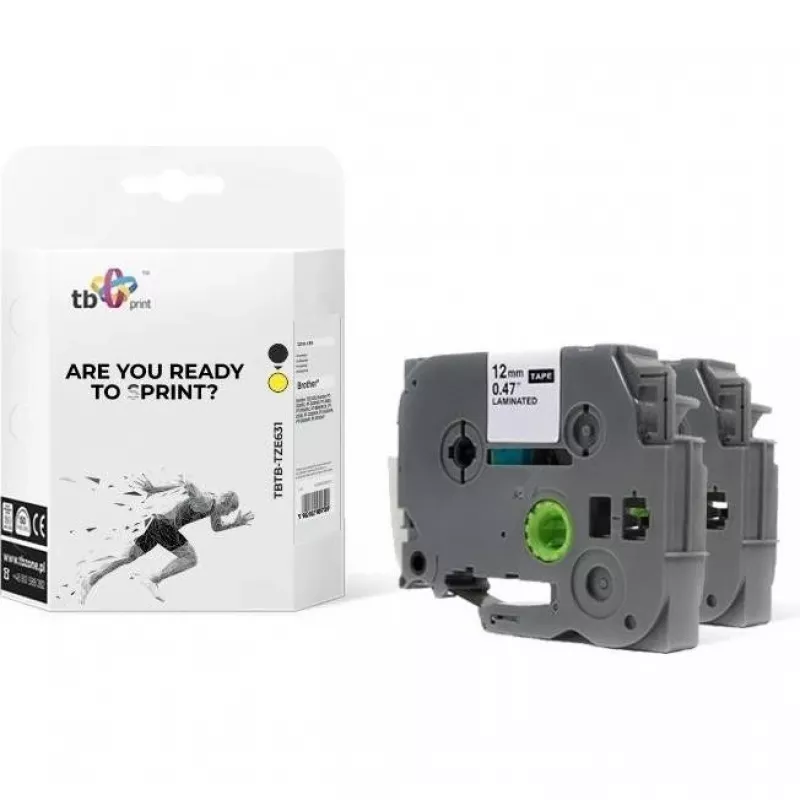 Print Label TBP TBTB-TZE631., Label Maker, Geltona