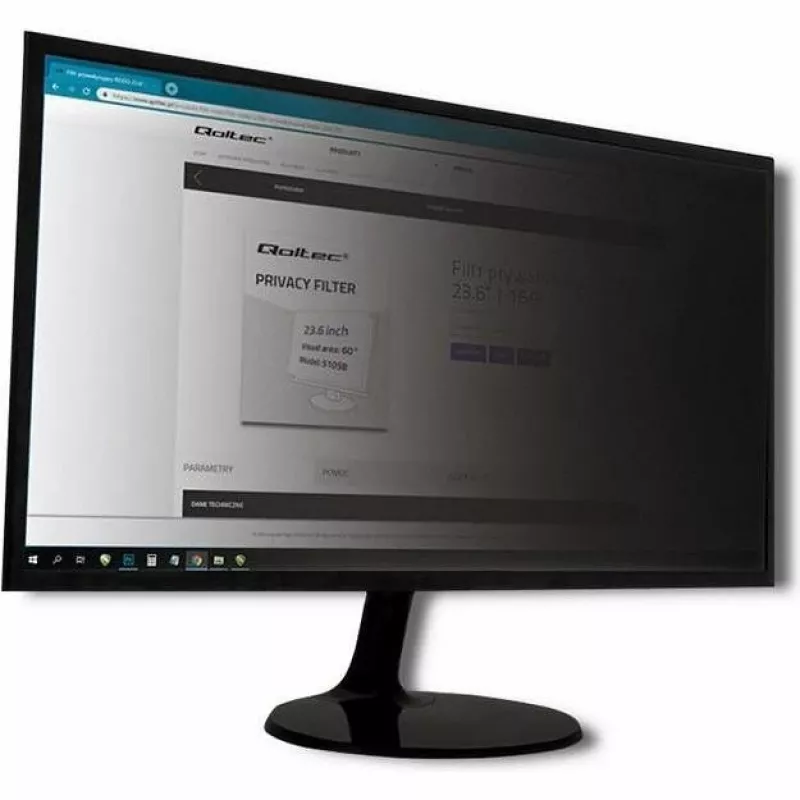Qoltec Filtri Privacy SHOW 27 16:9 (23,54, 16:9), Apsauginė plėvelė monitoriui