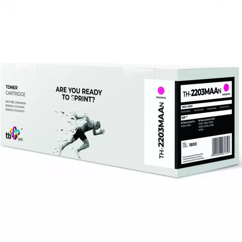Print, Toner, Toner per HP Spalva LaserJet Pro 4202 W2203A TH-2203MAAN 100 Nuovi Purpurinė
