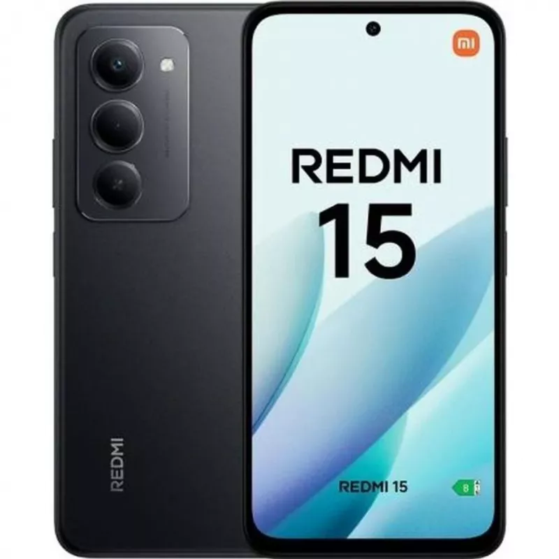 Išmanusis telefonas „Xiaomi Redmi 15“ 6,9 colio, 8 GB RAM, 256 GB atminties, 7000 mAh, juodas