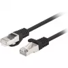 Lanberg Laidas Patch Cat.6 Ftp 0,5 M Juodas Fluke Passato Pakuotė Po 10 Vnt. (F/UTP, CAT6, 0,50m), Tinklo Laidas