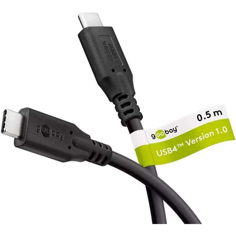 Goobay 74190 USB kabelis, juodas