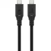 Goobay USB laidas-C, USB4, 240 W, 40 Gbit/s, Power Delivery, 0,5 m (0,50 m, USB 4.0, 240 W), USB laidas
