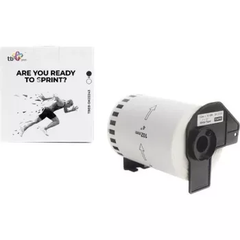 Print, Label Roll, TB Labels TBEB-DK22243 Brother Juoda Su Balta 102x30.48mm (10.20cm)