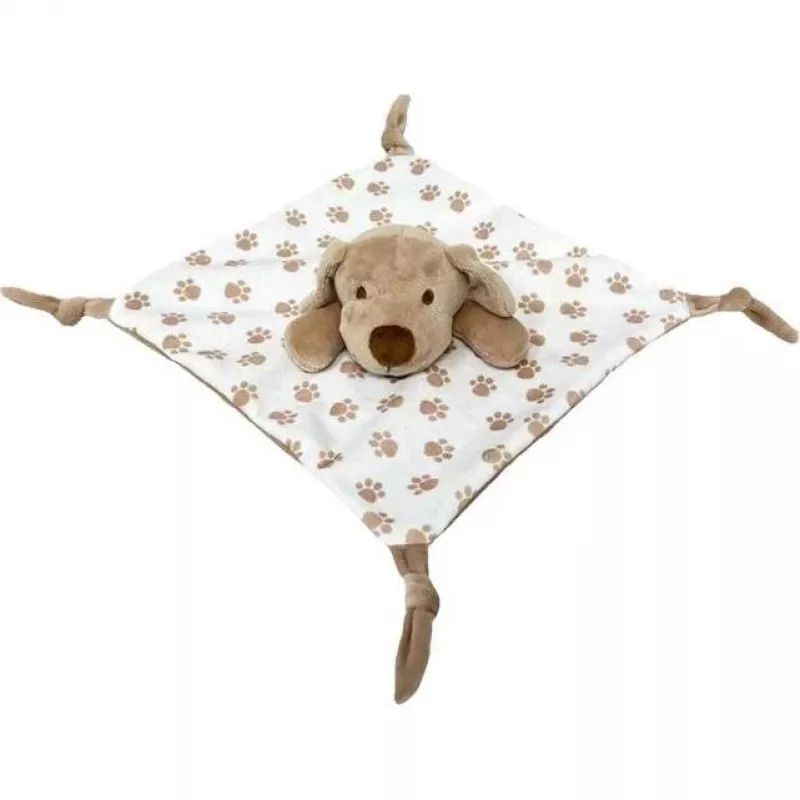 Pliušinis žaislas TULILO Milly smėlio spalvos šuniukas 25x25 cm minkštas kūdikių raminimo žaisliukas