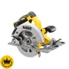Akumuliatorinis diskinis pjūklas DeWALT DCS572NT — 18 V ličio jonų, bešepetėlis, 184 mm diskas, 58 mm pjūvio gylis (90°), 57° nuožulnumas