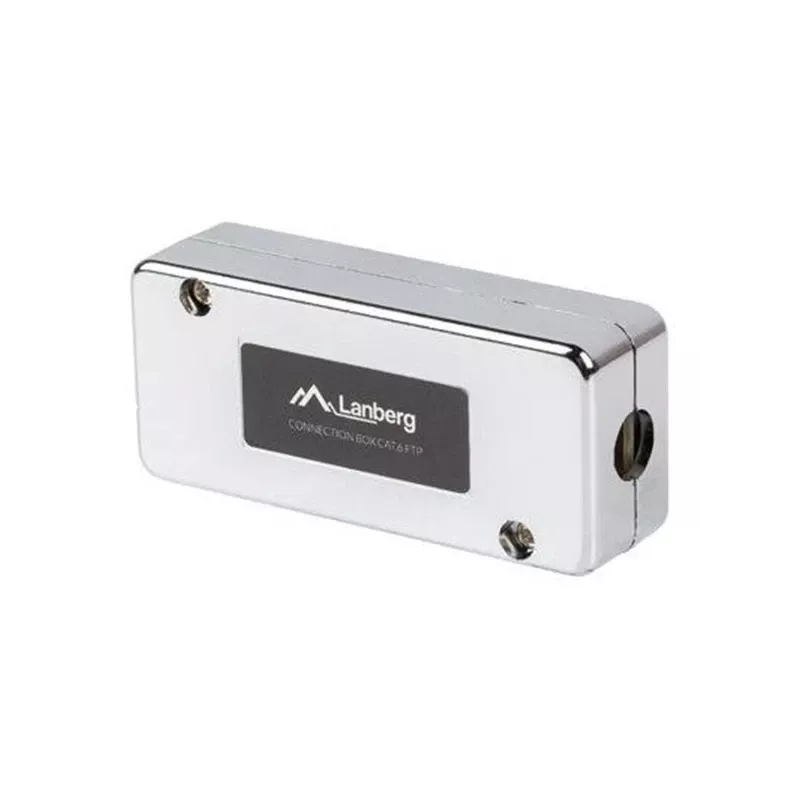 LANBERG tinklo jungiamoji dėžutė PLC-6SL1-S, Cat6 S/FTP (S-STP), sidabrinė, 82×35×23 mm