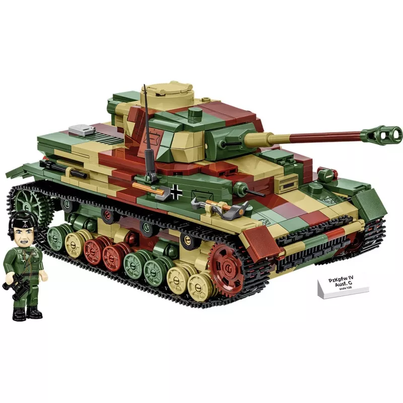 Blocks WWII PZKPFW IV AUSF.G 1107 kaladėlės