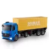 Double E 1/20 mastelio paruoštas važiuoti RC Mercedes-Benz Arocs platforminis priekabinis vilkikas