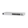 Ubiquiti UniFi 24 prievadų PoE valdomas L2/L3 Gigabit Ethernet (10/100/1000) „Power over Ethernet“ (PoE) 1U sidabrinis