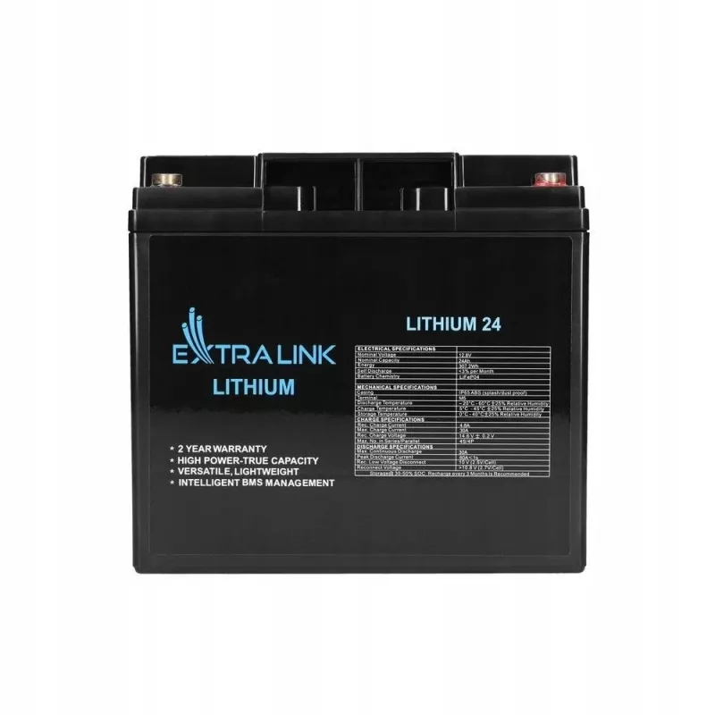 Extralink įkraunama baterija LiFePO4 24000 mAh 12,8 V