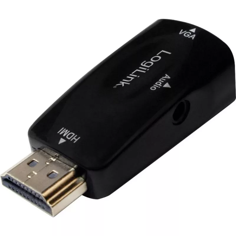 LogiLink CV0107 kabelio adapteris HDMI VGA juodas (CV0107)