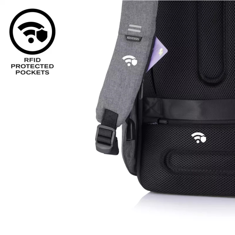 Kuprinė XDDESIGN Bobby Hero XL — 21,5 L, tinka 17 colių nešiojamam kompiuteriui, planšetės skyrius, organizacinis skydelis, juoda