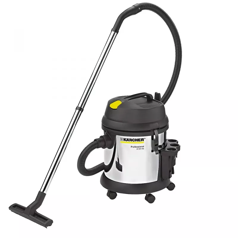 Drėgno ir sauso valymo dulkių siurblys Karcher NT 27/1 Me Adv — 27 L metalinis konteineris, 1380 W, 20 kPa vakuumas