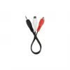 Audio jungtis (3,5 mm) į 2 RCA kabelis GEMBIRD CCA-406 20 cm juodas