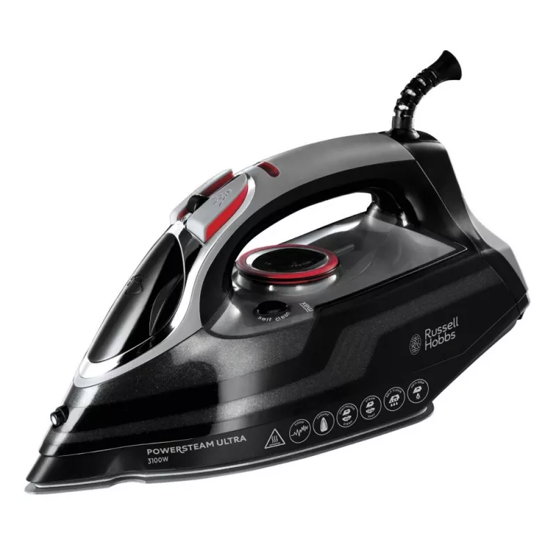 Russell Hobbs 20630-56 lygintuvas Sausas ir su garais Keraminis padas 3100 W Juoda, Pilka